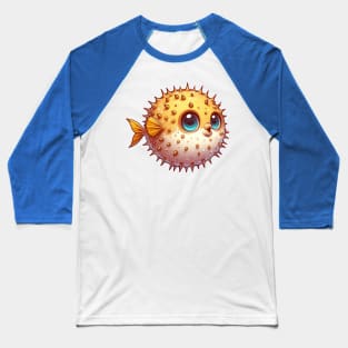 Cute Puffer Fish Baseball T-Shirt